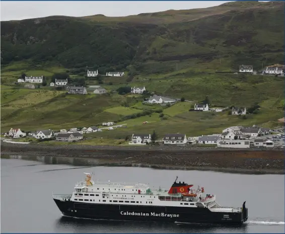  ?? ?? CalMac’s managing director said food deliveries were ‘always prioritise­d’, and blamed a local haulier – which hit back and laid the blame firmly with the ferry company