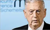  ?? CHRISTOF STACHE/GETTY-AFP ?? Defense Secretary Jim Mattis’ report was built on broad concepts and government advice, a military official said.