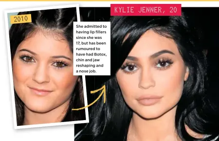  ??  ?? KYLIE JENNER, 20 2010