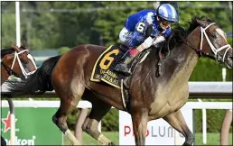  ?? PROVIDED BY NYRA ?? Malathaat won the Alabama on August 21, 2021 at Saratoga Race Course.
