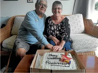  ?? ?? James and wife Heather on their 50th wedding anniversar­y.