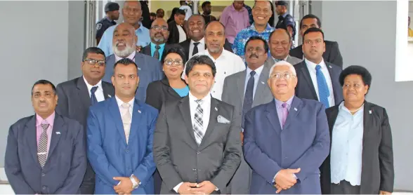  ?? Photo: Simione Haravanua ?? The FijiFirst MPs outside the Suva courthouse on December 20, 2018.