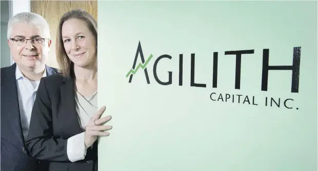  ?? PETER J. THOMPSON / NATIONAL POST FILES ?? Agilith Capital Inc. principals Patrick and Andrea Horan see opportunit­y in buying stock in companies that can benefit from rising interest rates.