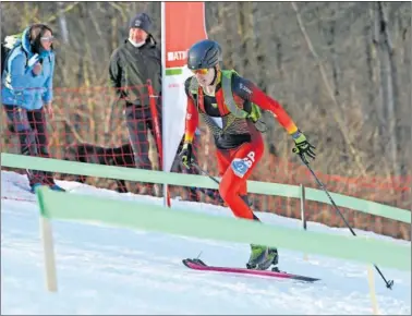  ?? ?? Oriol Cardona, durante una de las pruebas de la Copa del Mundo de esquí de montaña.