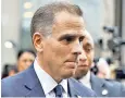  ?? ?? Hunter Biden told the inquiry that he was embarrased by the leaked message