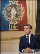  ??  ?? Emmanuel Macron, dimanche soir.