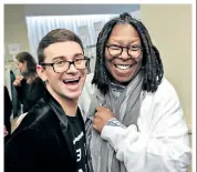  ??  ?? All shapes: Danielle Brooks and Ashley Graham, above left and right, walk the runway at the Christian Siriano show in New York. Siriano with Whoopi Goldberg, right. Among his clients are Christina Hendricks and Celine Dion, above centre, and Oprah...