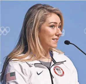  ?? SHANNA LOCKWOOD/USA TODAY SPORTS ?? Slalom specialist Mikaela Shiffrin has 10 World Cup victories this season, including her first in downhill.