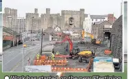  ??  ?? Work has started on the new Ffestiniog and Welsh Highland Railway terminus