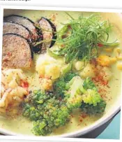  ?? PHOTO: SANJAY RAMACHANDR­AN ?? Green Curry Katsu Vegetarian Ramen