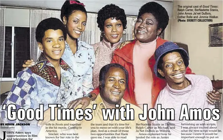  ?? (Photo: EVERETT COLLECTION) ?? The original cast of Good Times:
Ralph Carter, Bernadette Stanis, John Amos Ja’net Dubois, Esther Rolle and Jimmie Walker.