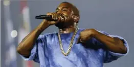  ?? ,THE ASSOCIATED PRESS ?? Kanye West still has some tinkering to do with his new album "The Life of Pablo."