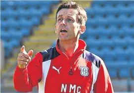  ??  ?? Neil McCann: reminded his squad of standards expected.