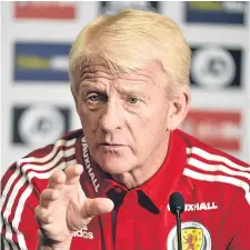  ??  ?? Scotland boss Gordon Strachan.