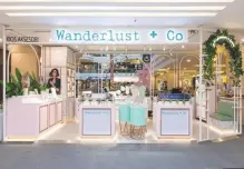  ??  ?? (left) Wanderlust + Co pop-up store in 1 Utama. (below) A model wears the Birthstone Series.