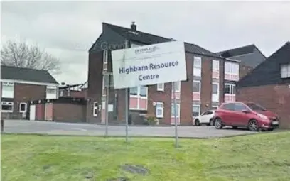  ??  ?? ●●Highbarn House in Royton, which is due to be demolished and marketed for a housing developmen­t