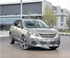  ??  ?? The Peugeot 3008 drives well and easily on every kind of road