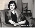  ??  ?? Jennie in 1929