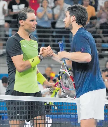  ?? Photo / AP ?? Cam Norrie, the Brit who represente­d New Zealand as a junior, beat Rafael Nadal for the first time in five attempts.