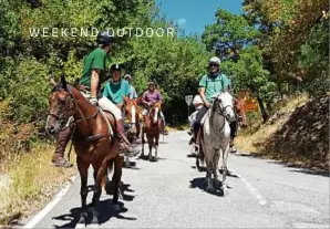  ??  ?? 1. A cavallo lungo il Cammino di Francesco. 2. La Spa del Park Hotel ai Cappuccini, a Gubbio. 3. L’uovo di quaglia al tartufo della Tenuta San Pietro a Pettine.