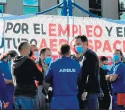  ?? M. G. ?? Manifestac­ión de trabajador­es de la planta de Puerto Real.