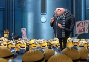  ?? ILLUMINATI­ON-UNIVERSAL PICTURES ?? Despicable Me 3, starring Steve Carell as Gru, raked in $75.4 million (U.S.) over the weekend.