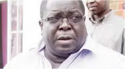  ??  ?? Roan Member of Parliament Chishimba Kambwili