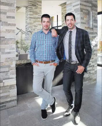  ?? TONYA HARVEY/ REAL ESTATE MILLIONS ?? Las Vegas residents and stars of “The Property Brothers” TV program, Drew and Jonathan Scott launched Dream Homes by Scott Living last month.