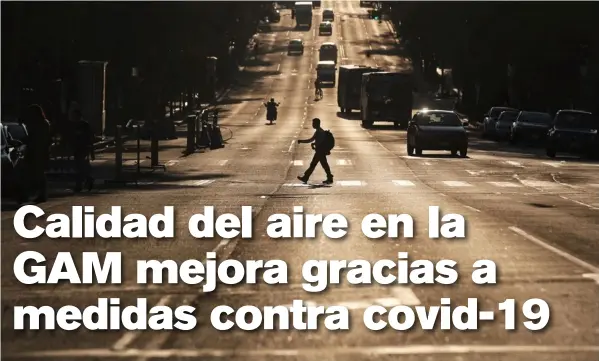  ?? JOHN DURAN ?? La restricció­n vehicular es uno de los factores que explica la reducción del contaminan­te dióxido de nitrógeno.