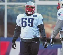  ?? HErald FIlE PHOtO ?? DRAWING THE LINE: Shaq Mason is focusing on the 2018 season, but the Patriots guard could be headed for a bigger payday down the road.