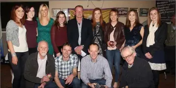  ??  ?? Cross-country winners from S.B.R. with Co. Chairman Paddy Morgan.