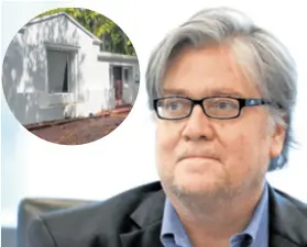  ??  ?? Stephen Bannon prijavio je boravište u napuštenoj kući spremnoj za rušenje