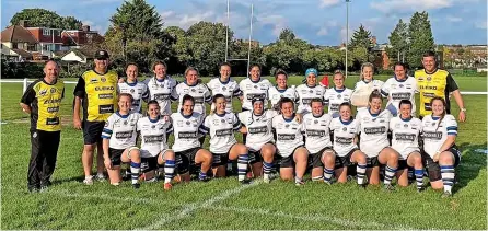  ?? ?? Bath Rugby Ladies’ first team