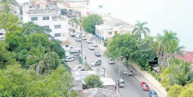  ?? FILE ?? An aerial view of Gloucester Avenue, more popularly known as the Montego Bay Hip Strip.