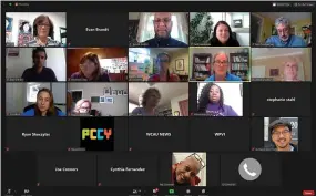  ?? PHOTO FROM SCREENSHOT ?? Child care providers on a Thursday Zoom meeting decried the proposed reduction of state and federal funding.