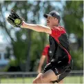  ?? ?? Pitcher Daniel Chapman trains with the Black Sox in Palmerston North before the World Cup.