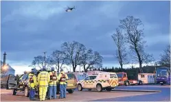  ?? Pictures: Stuart Cowper. ?? Every emergency service was involved in the search for the man reported to have entered the Tay on Saturday.