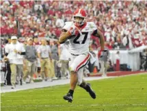 ?? ASSOCIATED PRESS FILE PHOTO ?? Former Georgia running back Nick Chubb was the 35th overall selection of the 2018 NFL draft, going to Cleveland with the third pick of Friday night’s second round.