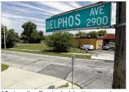  ?? TY GREENLEES / STAFF ?? A Dayton police officer-involved shooting occurred during an apparent struggle near this intersecti­on of West Third Street and Delphos Ave.
