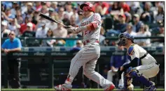  ?? AP/ TED S. WARREN ?? Los Angeles Angels’ outfielder Mike Trout said pitcher Max Scherzer makes it tough on him as a hitter.