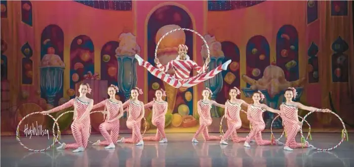  ?? COURTESY ?? The Candy Cane dance in the Pennsylvan­ia Youth Ballet’s ‘Nutcracker.’