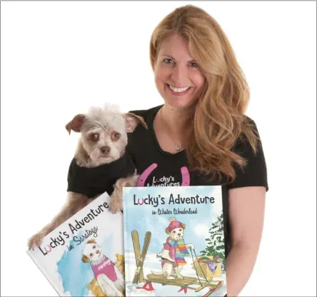  ?? PHOTO PROVIDED ?? Local author Elizabeth Macy now has two children’s books featuring her dog Lucky.