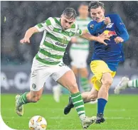  ??  ?? James Forrest in midweek Euro action