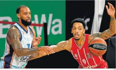  ?? EFE ?? Malcolm Thomas defiende a Derrick Williams.