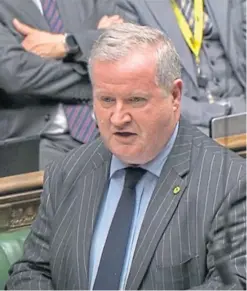  ?? Pictures: PA. ?? Top: Speaker John Bercow in the House of Commons after he rejected a government bid to hold a meaningful vote on Boris Johnson’s Brexit deal. Above: SNP Westminste­r leader Ian Blackford speaking in the Commons after his leader Nicola Sturgeon demanded more time to study Brexit withdrawal legislatio­n.