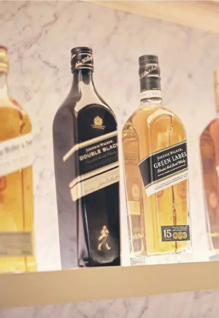  ?? ?? Diageo’s vast portfolio includes Johnnie Walker whisky and Guinness, the UK’S most popular pint. The group has almost 30 malt distilleri­es in Scotland