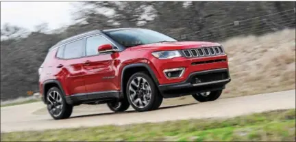  ??  ?? Compass is based on the same platform as Jeep’s smaller Renegade, but there’s a world of difference between the two.