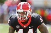  ?? CURTIS COMPTON / CCOMPTON@AJC.COM ?? UGA inside linebacker Juwan Taylor will have to help stop a Governors offense that led the Ohio Valley Conference in rushing last season.