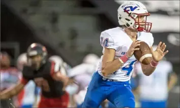  ?? Steph Chambers/Post-Gazette ?? Anthony Mackey is coming off an impressive junior season in which he passed for more than 1,000 yards and rushed for more than 500 yards with 18 total touchdowns in eight games.