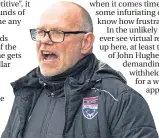  ??  ?? Ross County boss John
Hughes